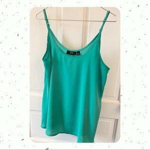 Green Cami with Adjustable Straps - Size Medium